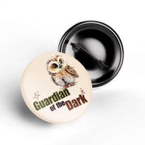 "The Guardian of Dark" Owl Pin badge