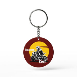 "Throttle King" Sport Bike Keychain