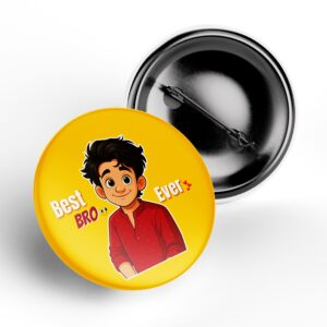 Best Bro Ever Pin Badge for Brother Gift