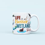 Wetland Birds Mug ceramic design