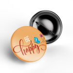 Be Happy Pin Badge