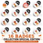 Premium Shivaji Maharaj and Their Mavale 16 Badge Collection Set