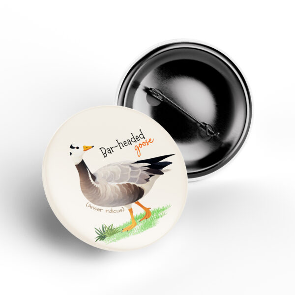 Bar-Headed Goose Wildlife Badge bird pin