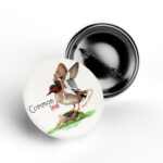 Common Teal Wildlife Badge bird pin