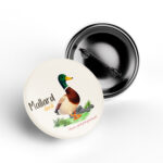 Mallard Duck Wildlife Badge bird pin