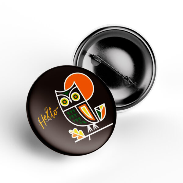 Hello Owl Aesthetic Badge