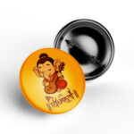 shree ganesh pin badge cute ganpati illustration