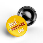 best brother ever badge sibling gift pin