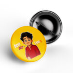 Best Bro Ever Rakhi Badge yellow design