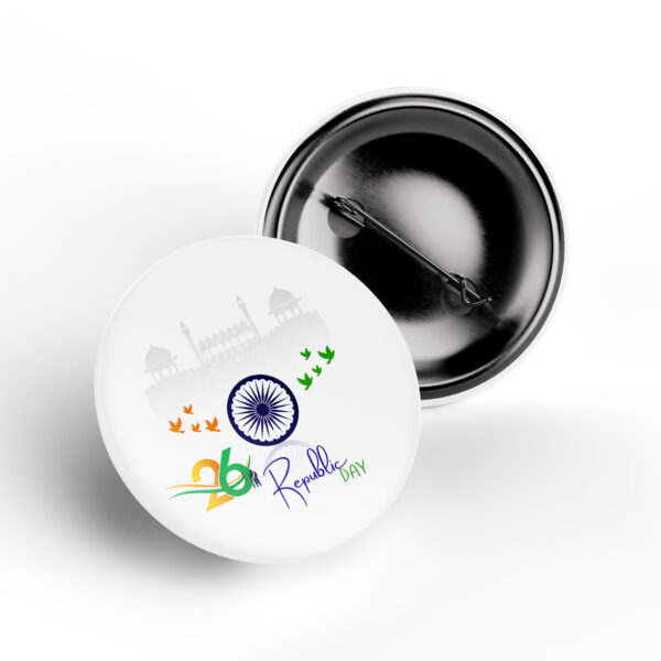 26 Republic Day Ashoka Chakra Badge Design