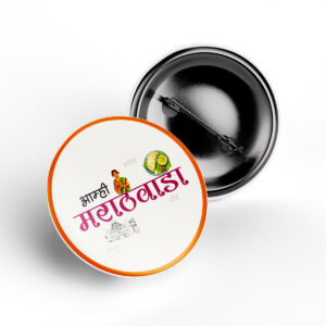marathwada pin badge maharashtra regional culture illustration