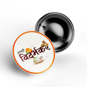 vidarbha pin badge maharashtra regional culture illustration