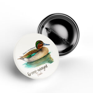 Green-Winged Teal Wildlife Badge bird pin