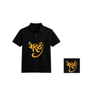 mi marathi t-shirt black typography design