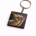 artistic wooden keychain premium design