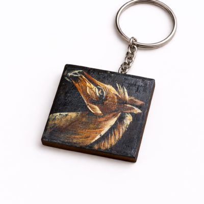 artistic wooden keychain premium design