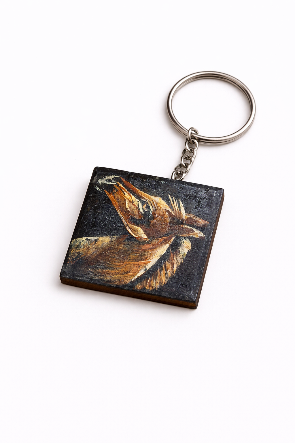 artistic wooden keychain premium design