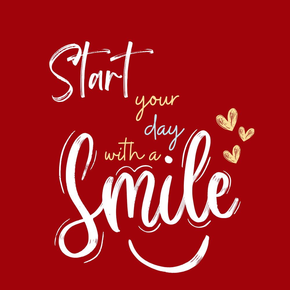start your day with a smile fridge magnet 2