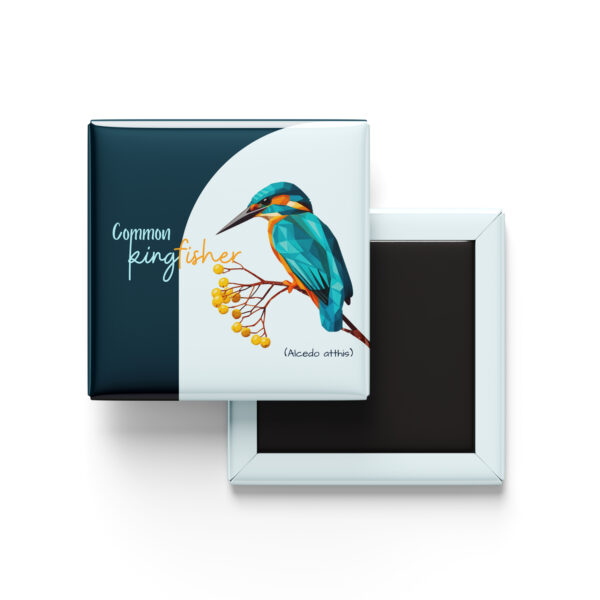 Common Kingfisher Magnet colorful wildlife bird illustration fridge magnet