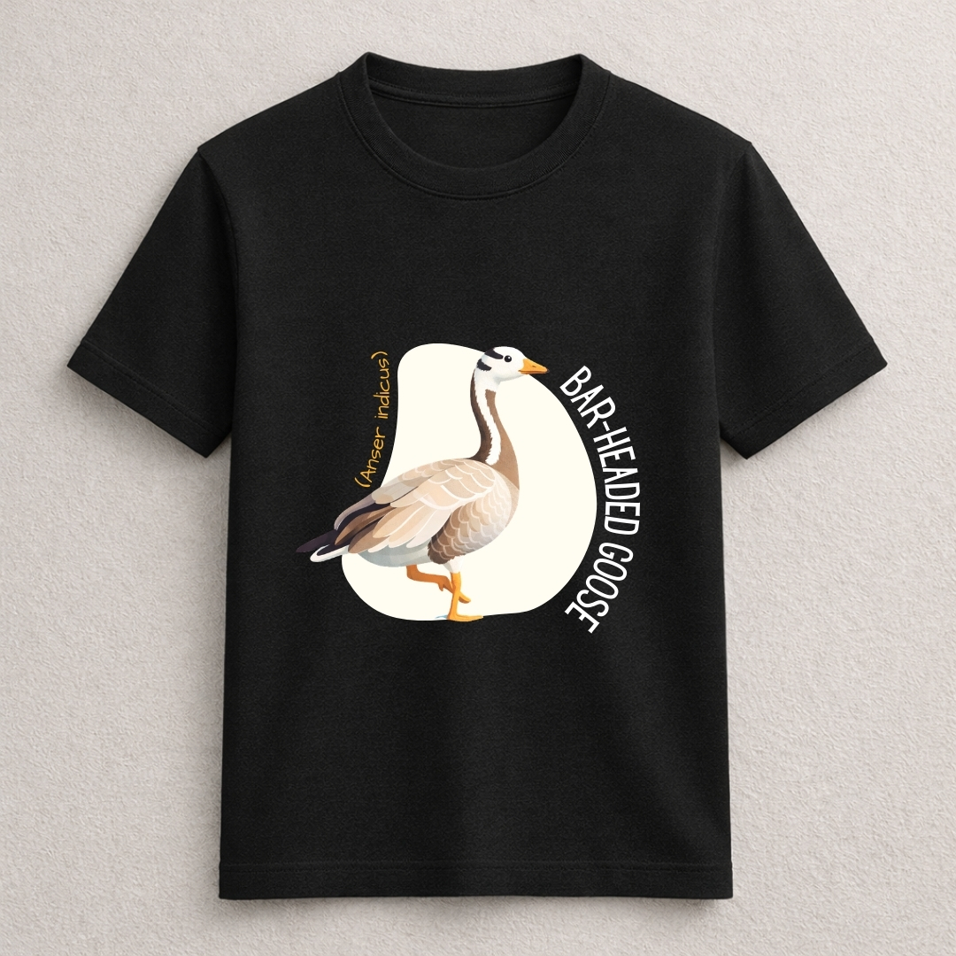 Bar Headed Goose bird graphic nature T-shirt design
