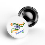 15 august independence day pin badge tricolor design