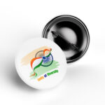 unity in diversity ashoka chakra pin badge india design