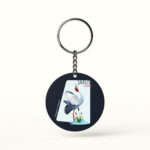 Sakus Crane Bird Keychain illustration