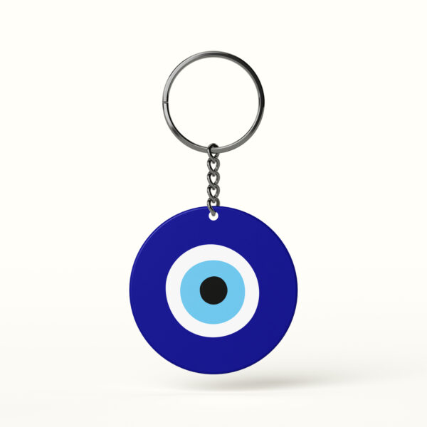 Blue Evil Eye Protection Keychain