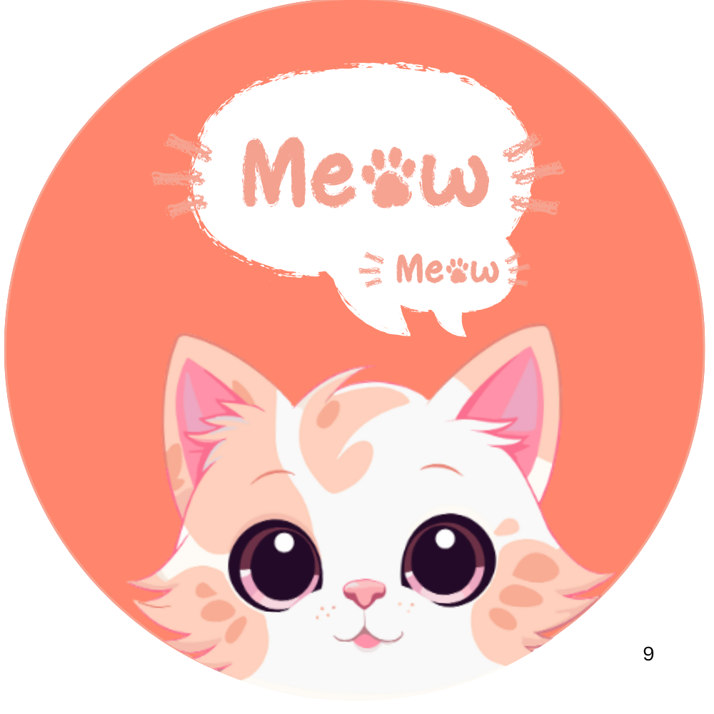 Cute Meow Cat Keychain illustration 2