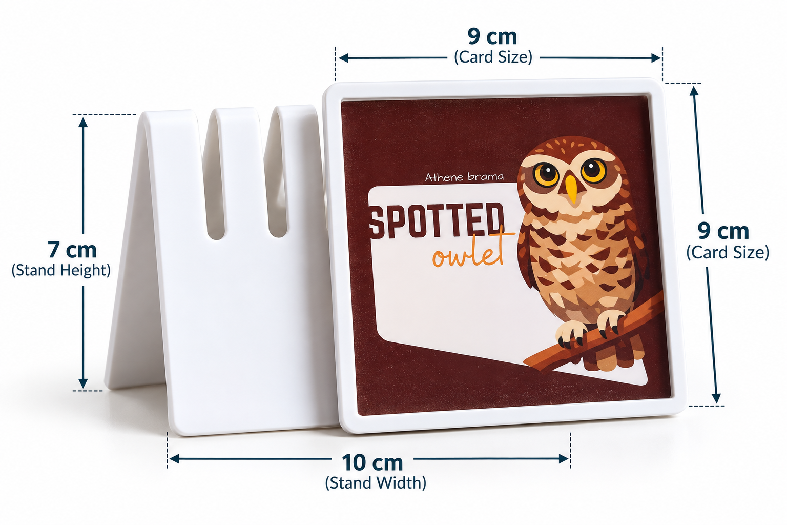 Owl Bird Acrylic Tea Coaster Set of 6 - Image 8