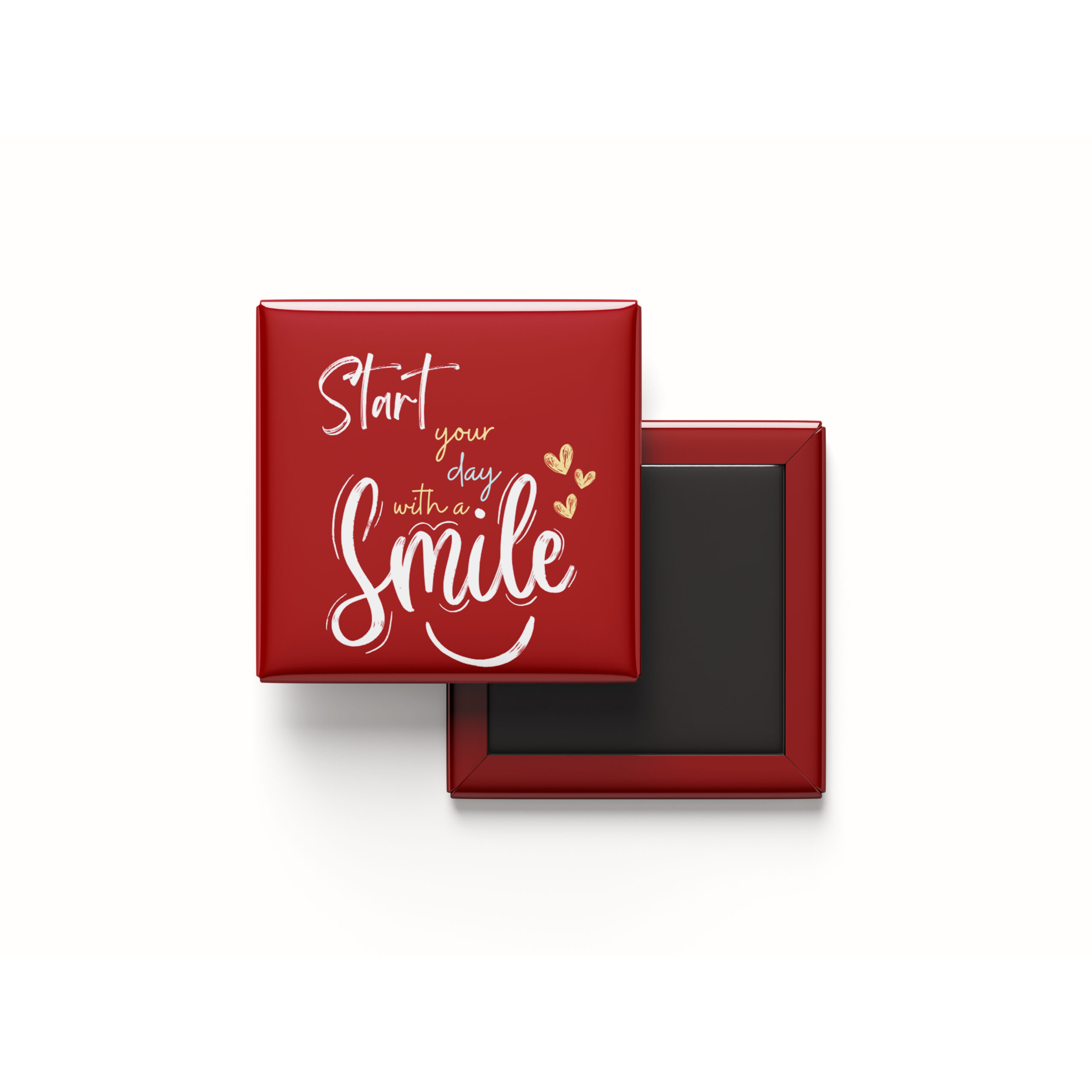 start your day with a smile fridge magnet