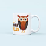 cute owl cartoon printed mug