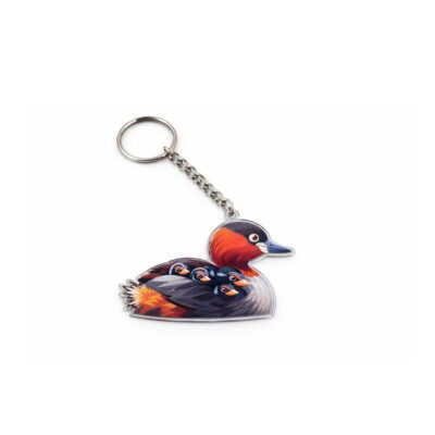 duck family acrylic keychain cute bird design