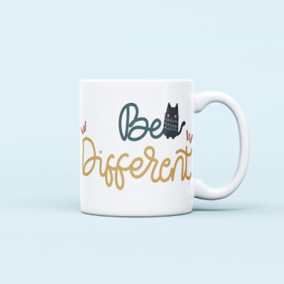 be different cat printed mug cute design