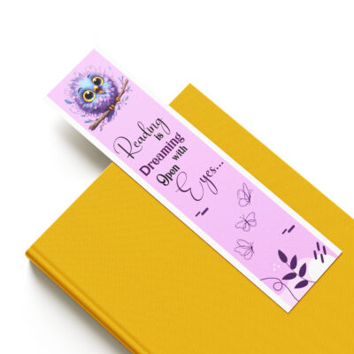 Owl Bookmark reading dreaming design