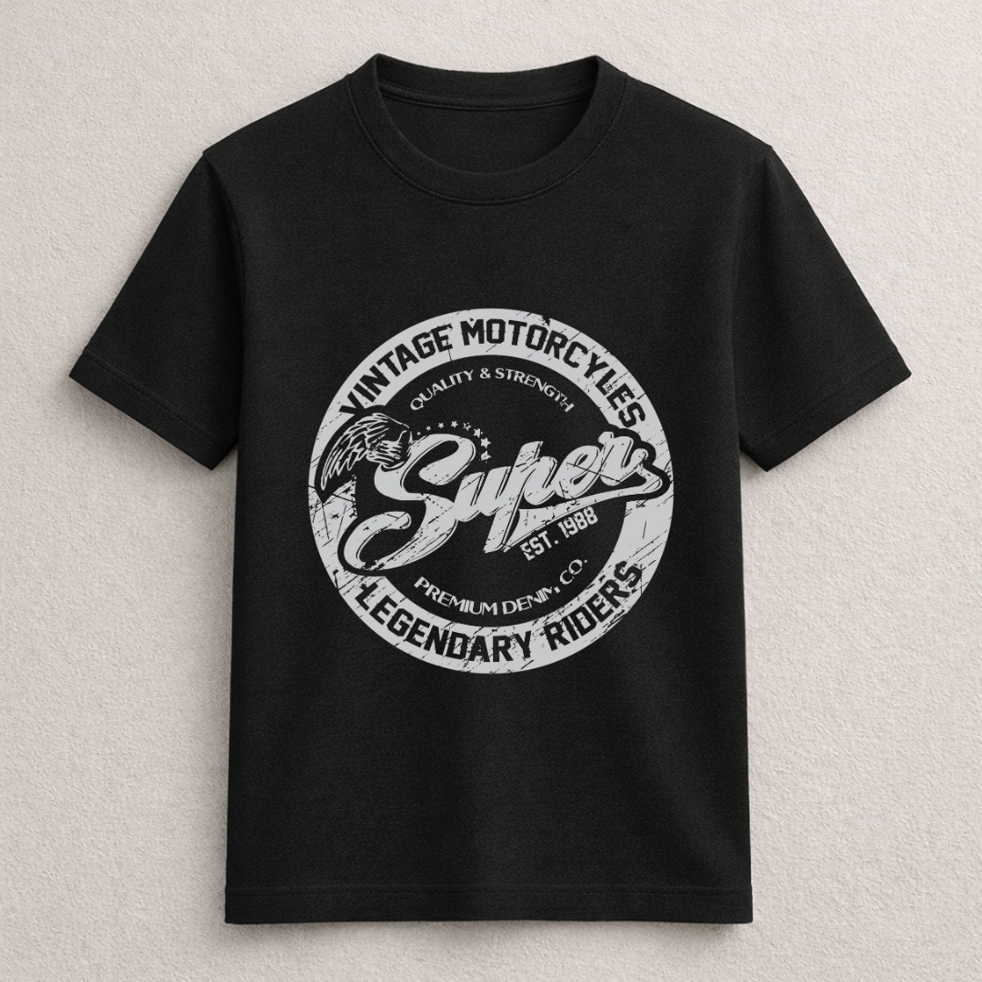 Vintage Motorcycles Legendary Riders Graphic T-Shirt - Image 5
