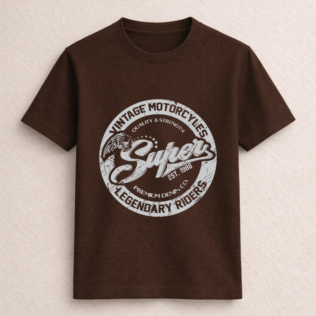 Vintage Motorcycles Legendary Riders Graphic T-Shirt