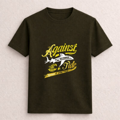 Against The Tide Shark Graphic T-Shirt