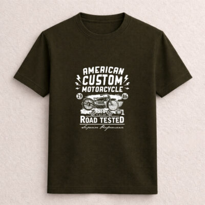 American Custom Motorcycle Graphic T-Shirt