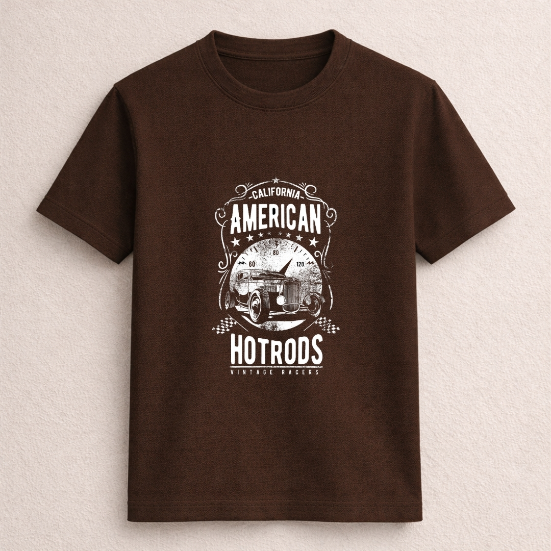 California American Hotrods Vintage Racer Graphic T-Shirt - Image 3