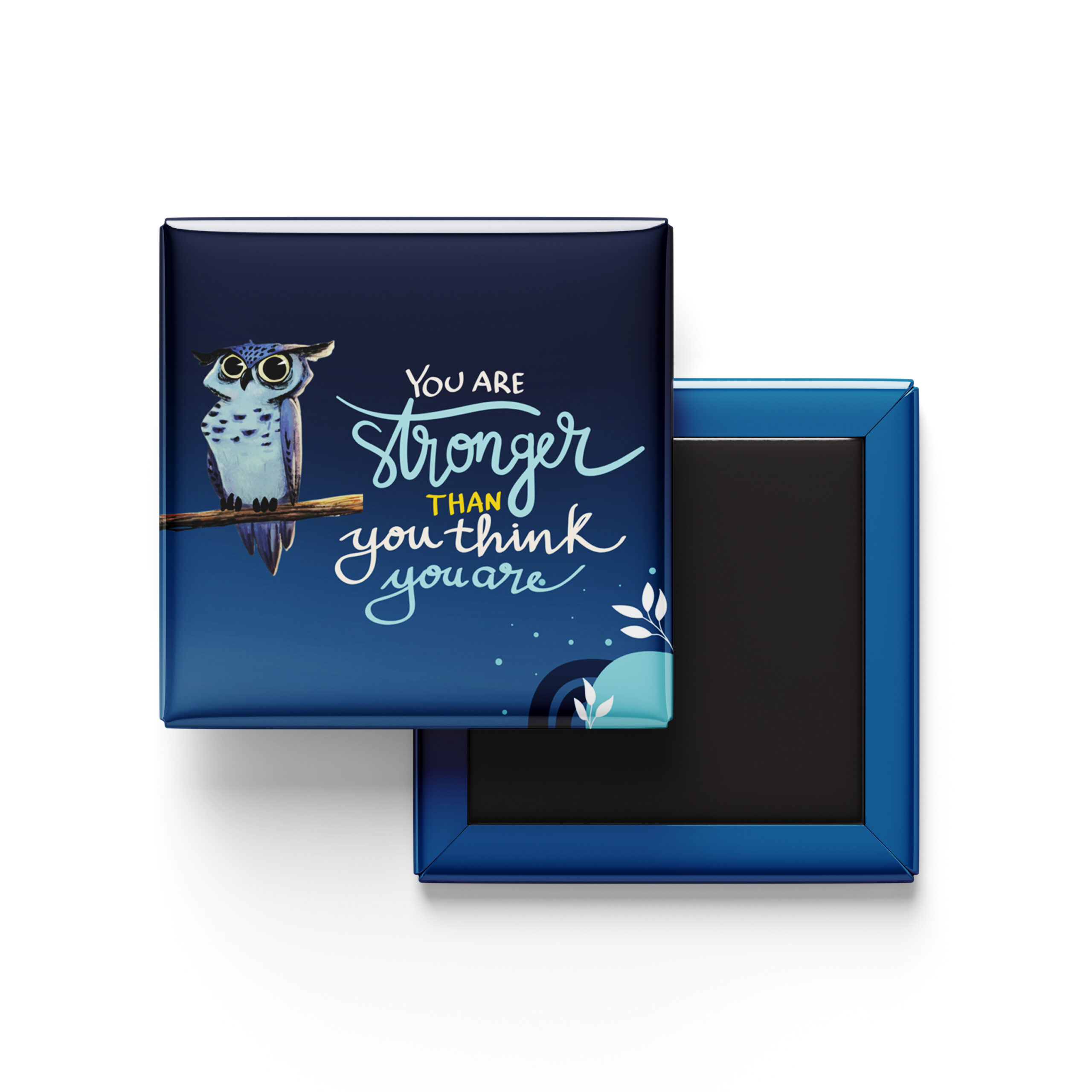 you are stronger owl fridge magnet