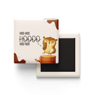 hoo hoo owl fridge magnet