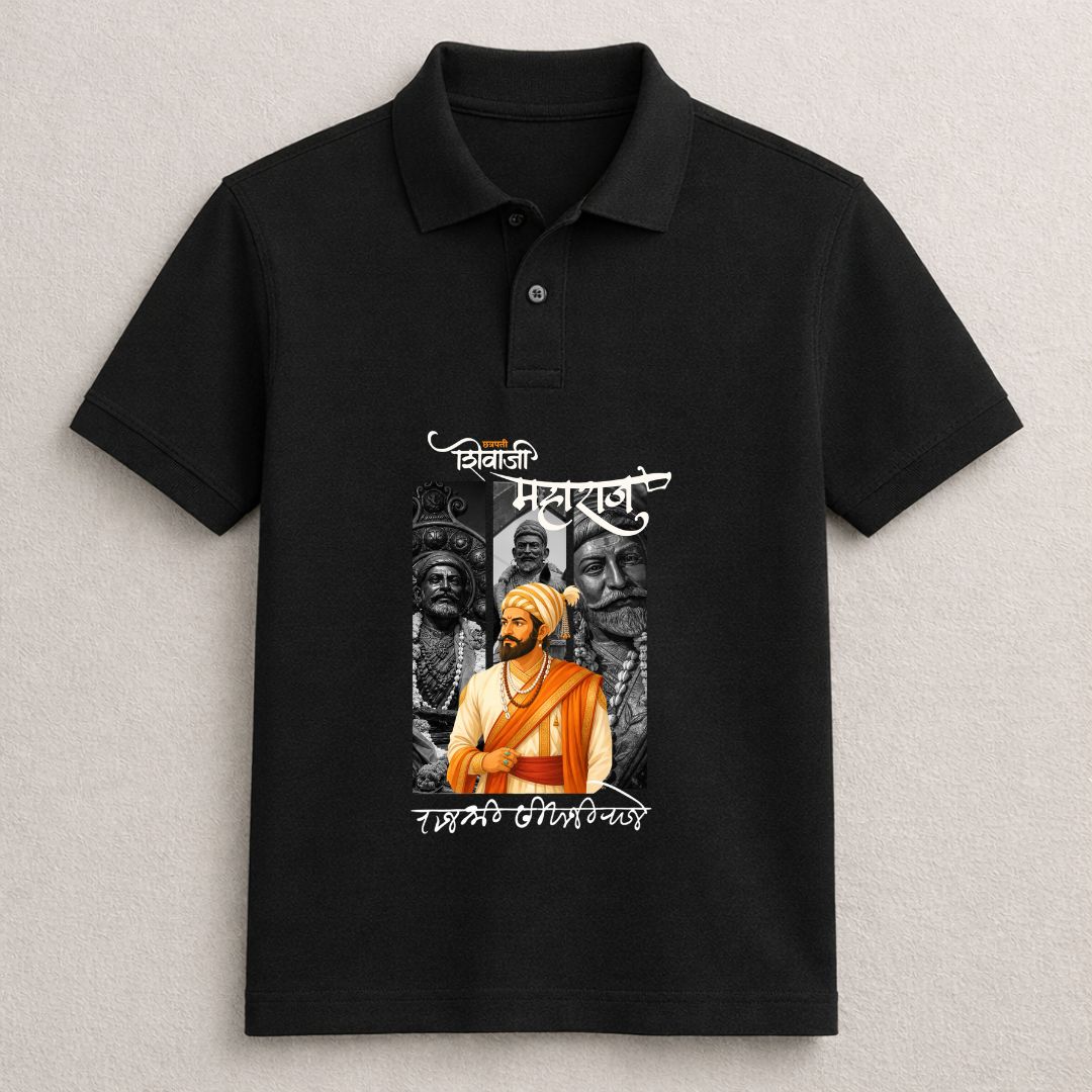 Shivaji Maharaj Heritage Collar T-Shirt