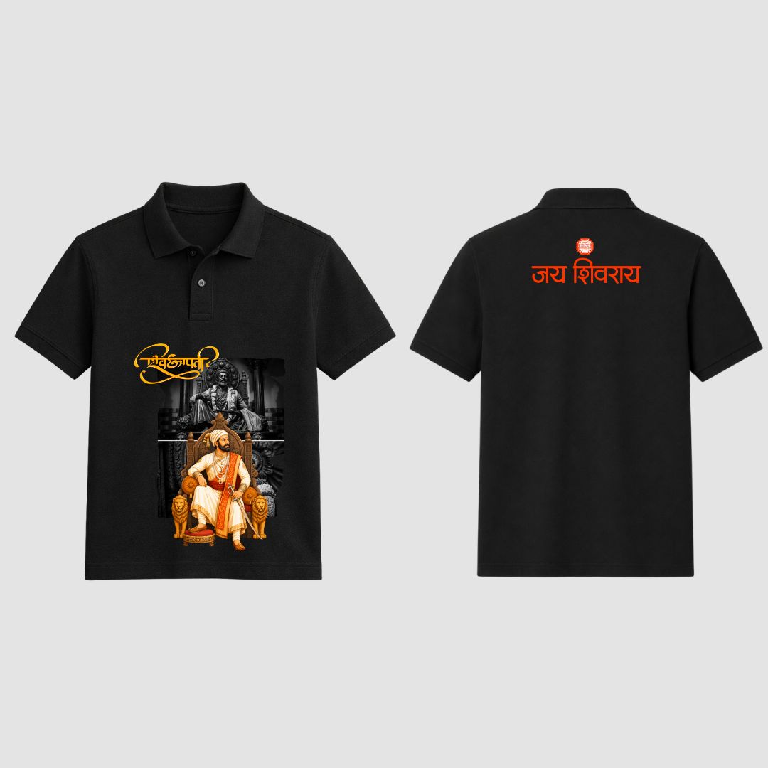 Rajyabhishek Shivaji Maharaj Collar T-Shirt
