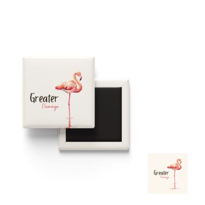 Greater Flamingo fridge magnet wildlife design