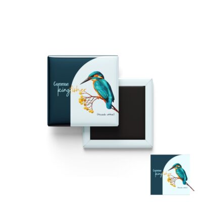 Common Kingfisher fridge magnet wildlife design