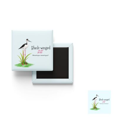 Black Winged Stilt fridge magnet wildlife design