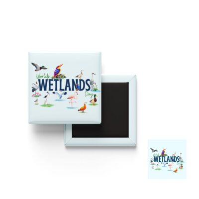 World Wetlands Day fridge magnet wildlife design