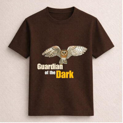 Guardian of the Dark Owl T-Shirt black wildlife graphic tee