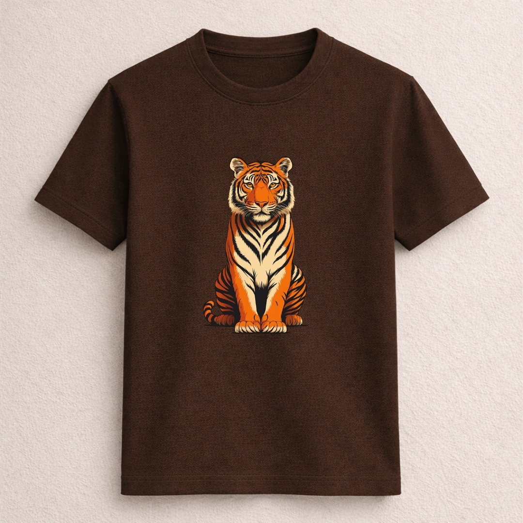 Majestic Tiger Wildlife Graphic T-Shirt